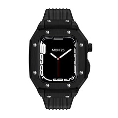 Smart Watch Stainless Steel Case Silicone Strap All In One