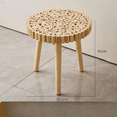 Japanese Style Log Wind Household Low Stool Edge Table
