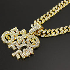 Men's And Women's Fashion Personalized Letters Alloy Pendant Necklace