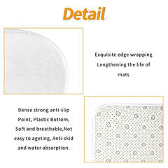 31.5x20in Flannel Non-slip Floor Mats Three-piece Set