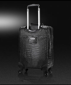 Genuine Leather Crocodile Pattern Suitcase Men's Top Layer Cowhide