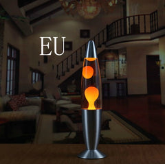 COOL RED Metal Bottom Wax Volcano Lava Lamp