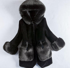 Sexy New Red New Winter Fur Coat for women