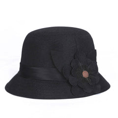 Middle-aged And Elderly Ladies Hats Hemp Bowl Hat