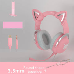 Head-mounted Gaming Gaming Cute Girls Wired Computer Headset