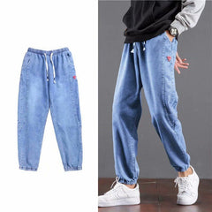 Jeans men's trendy brand loose