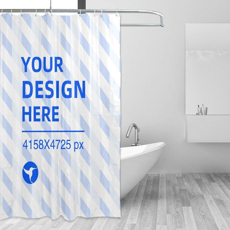 Create Your Own 66x72in Waterproof Quick Dry Bathroom Shower Curtain
