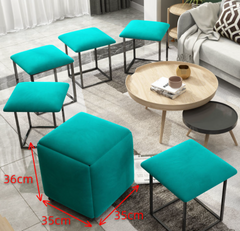 Rubik's Cube Stool Small Family Sofa For Shoes Small Bench