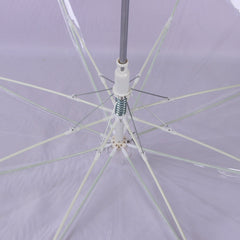 Led Light POE Transparent Colorful Luminous Umbrella Flashlight Straight Pole