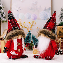 Fashion Red Faceless Doll Ornaments