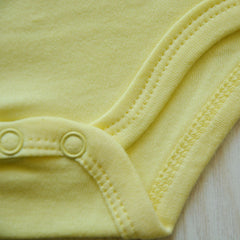 Newborn Solid Color Cotton One-piece Romper Crawl