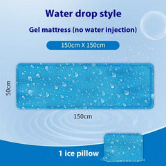 Gel Ice Pad Mattress Cooling Single PVC Cushion