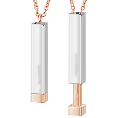 Customize Lovers Name Stainless Steel Necklace Remember Your Most Meaningful Phrase Word