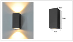 Led Outdoor Wall Aisle Up And Down Bedroom Bedside Lamp
