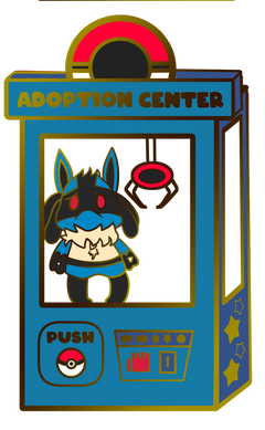 Pokemon: Lucario Adoption Center Enamel Pin