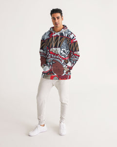 20 cool dragon red design Men's All-Over Print Hoodie