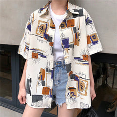 Hong Kong Fenghua shirt women''s short sleeve retro polo shirt