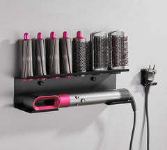 Curling Rod Storage Rack Free Punch Wall-mounted