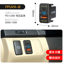 48W Fast Charge QC30 Car Modification Mobile Phone Charger