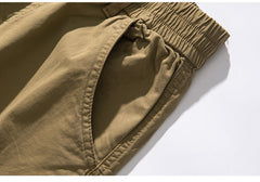 Plus Size Men's Casual Trousers With Loose Fit