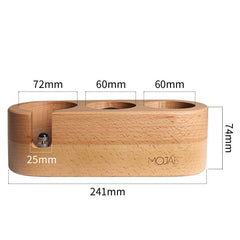 Solid Wood Coffee Press Powder Seat Filling And Pressing Base Handle Support Frame