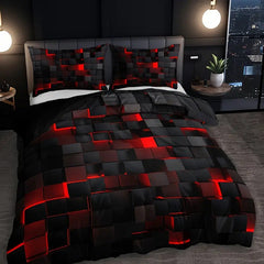 Abstract Grid Series Quilt Cover Digital Printing Bedding