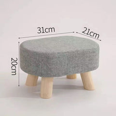 Nordic Solid Wood Household Fabric Bench And Coffee Table Stool