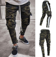 Men's jeans trend camouflage pants
