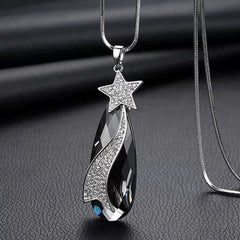 Crystal tassel necklace clothing accessories