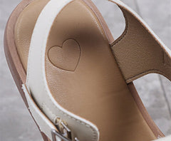 Fashion Plus Size Toe Hollow Hollow Buckle Sandals
