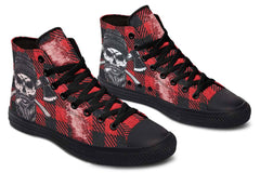 Printed Couple High-top Canvas Shoes