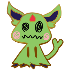 Pokemon: Mimikyu Shiny Espeon Enamel Pin