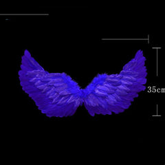 Wings Props Flower Girl Dress Up Halloween Christmas Show Feather Wings