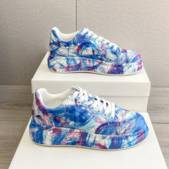 RED Graffiti Sneakers Plus Size Casual Sneakers