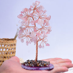 Handicraft Amethyst Crushed Stone Fortune Tree Decoration