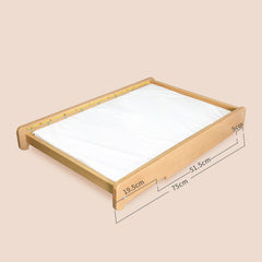 Moon Boat Baby Diaper Table Solid Wood Nursing Portable