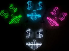 LED US dollar party mask