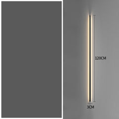 Simple Modern Minimalist Long Strip Living Room Grille Wall Lamp