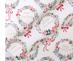 Golden powder cartoon Christmas wrapping paper gift box