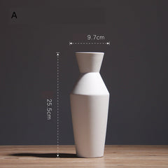 Simple Living Room Home Decoration Creative Black And White Ceramic Vase