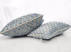 Blue Polka Dot Simple Head Of Bed Large Cushion Sofa Cushion Throw Pillow