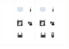 LED photography light RBG full color outdoor fill light
