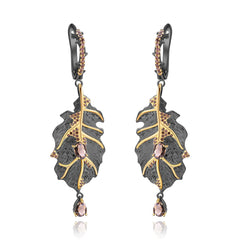 Personalized Design 925 Silver Natural Colored Gems Necklace Earrings
