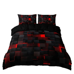 Abstract Grid Series Quilt Cover Digital Printing Bedding