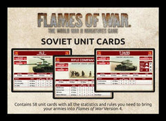 Flames of War: Late War Soviet Unit Cards
