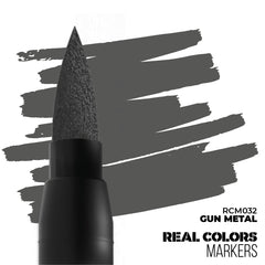AK Interactive Markers: Real Colors Markers - Gun Metal