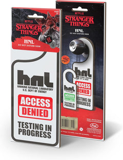 Fred & Friends:  Do Not Disturb Sign - Stranger Things - Hawkins National Laboratory