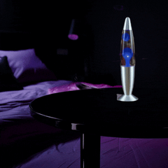 COOL RED Metal Bottom Wax Volcano Lava Lamp