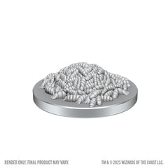 D&D: Nolzur's Marvelous Unpainted Miniatures - Swarm of Rot Grubs and Rot Grub Victim