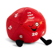 Punchkins D20 Plush I'd Crit That Dice